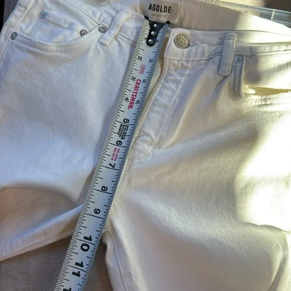 Agolde Toni Mid Rise Straight Jeans in Glowed Size 27 - Picture 12 of 16